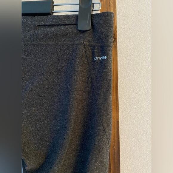 Adidas Climalite Lightweight Active Workout Capri Leggings Charcoal Size M - Picture 6 of 10